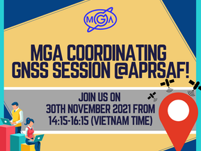 MGA coordinating GNSS session@APRSAF!