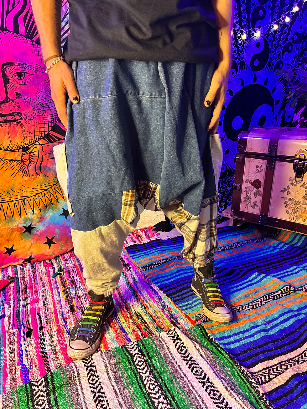 Handmade boho patchwork harem pants 