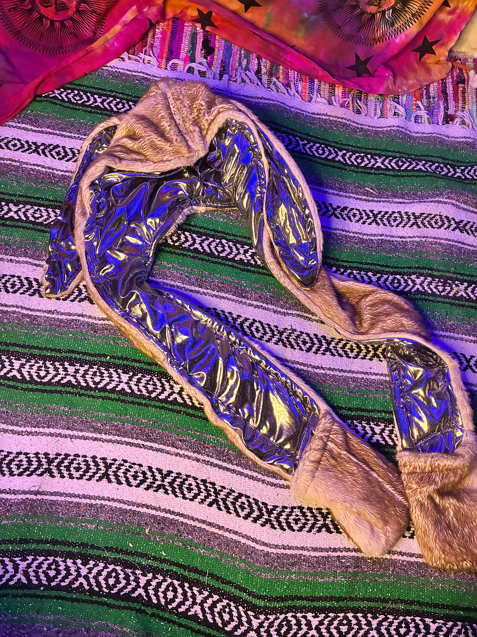 Thumbnail: Royal Silver Bunny Spirit Hood