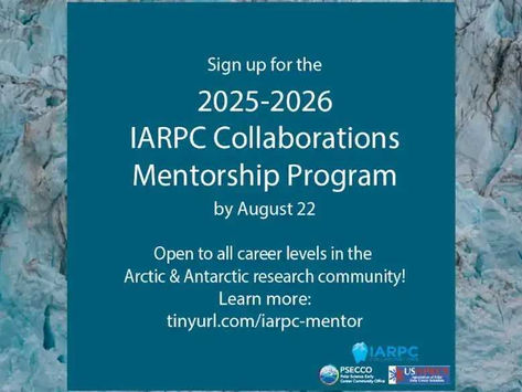 2025-26 IARPC Collaborations Mentorship Program Promotion