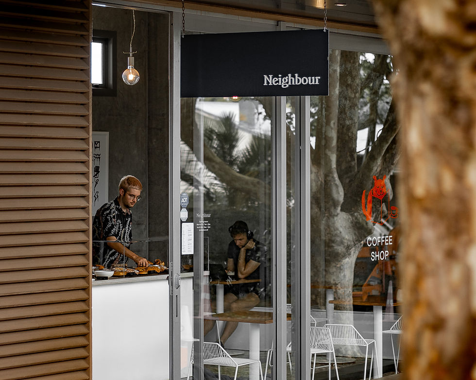 Interior and vibe of Neighbour Cafe in Grey Lynn, Auckland