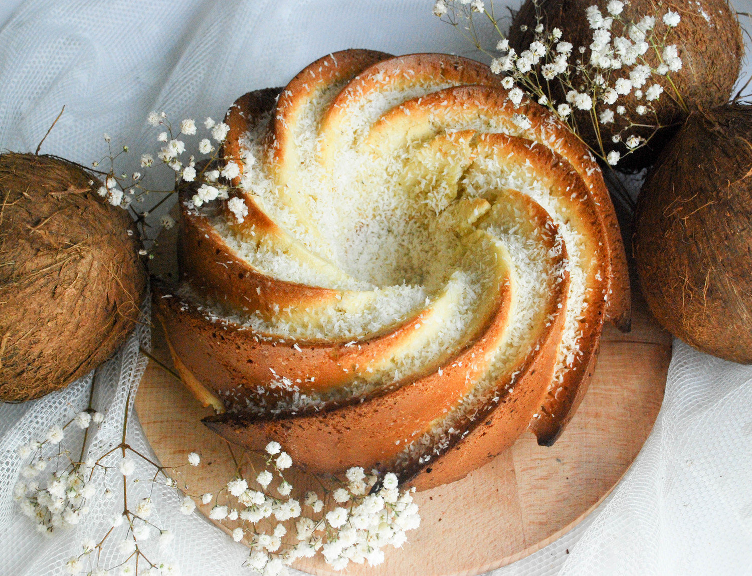 Gâteau nuage au coco