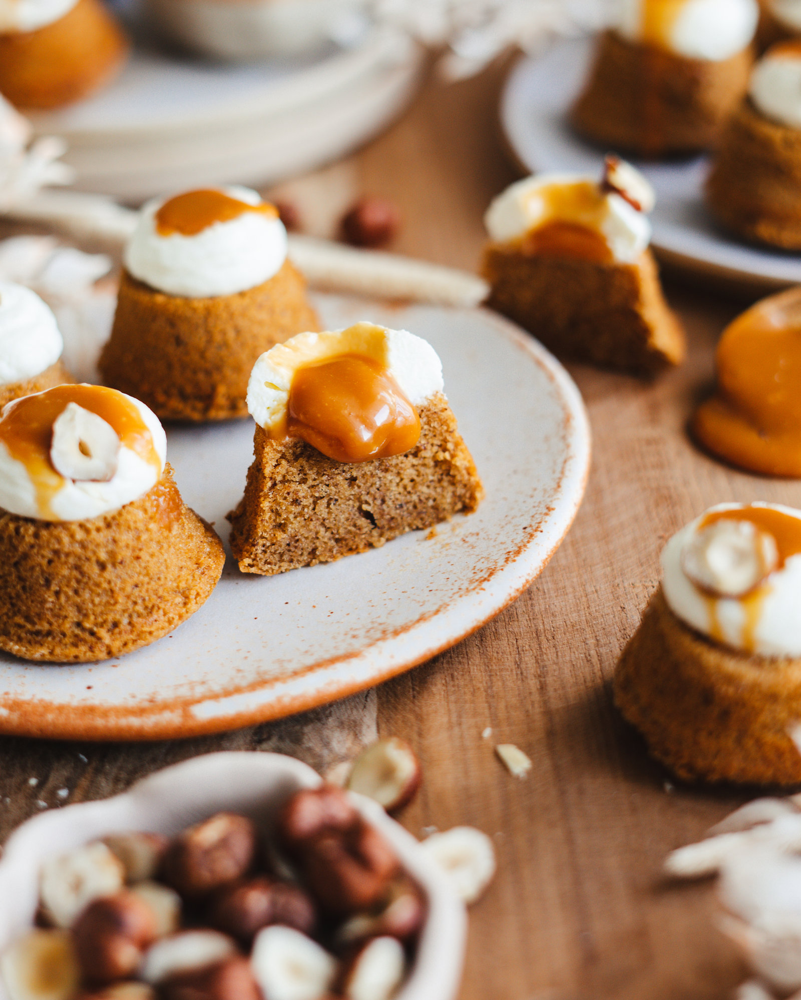 Ma bouchée caramel noisettes, recette de mon magazine !
