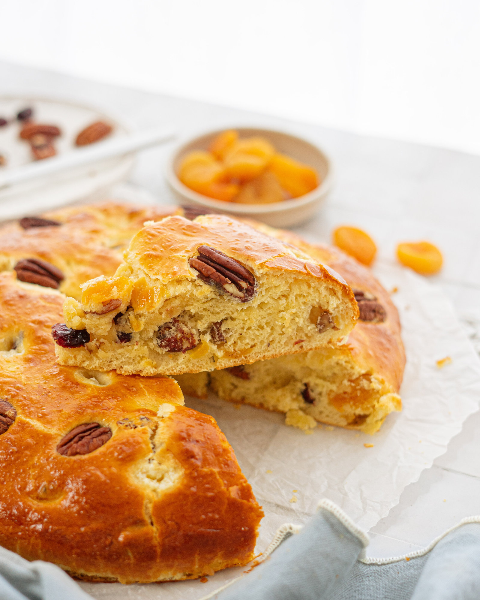 Ma bressane d'hiver, abricot cranberry et noix de pécan !