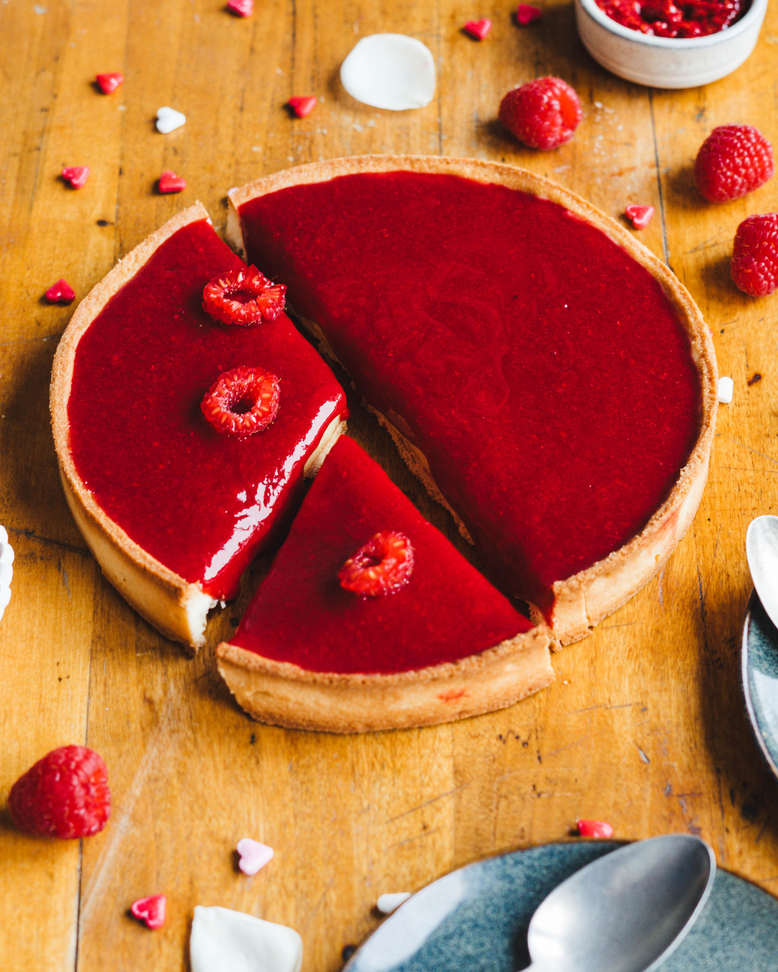 L'irrésistible tarte framboise - vanille !