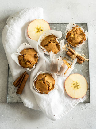 Muffin rapide aux pommes à la vergeoise