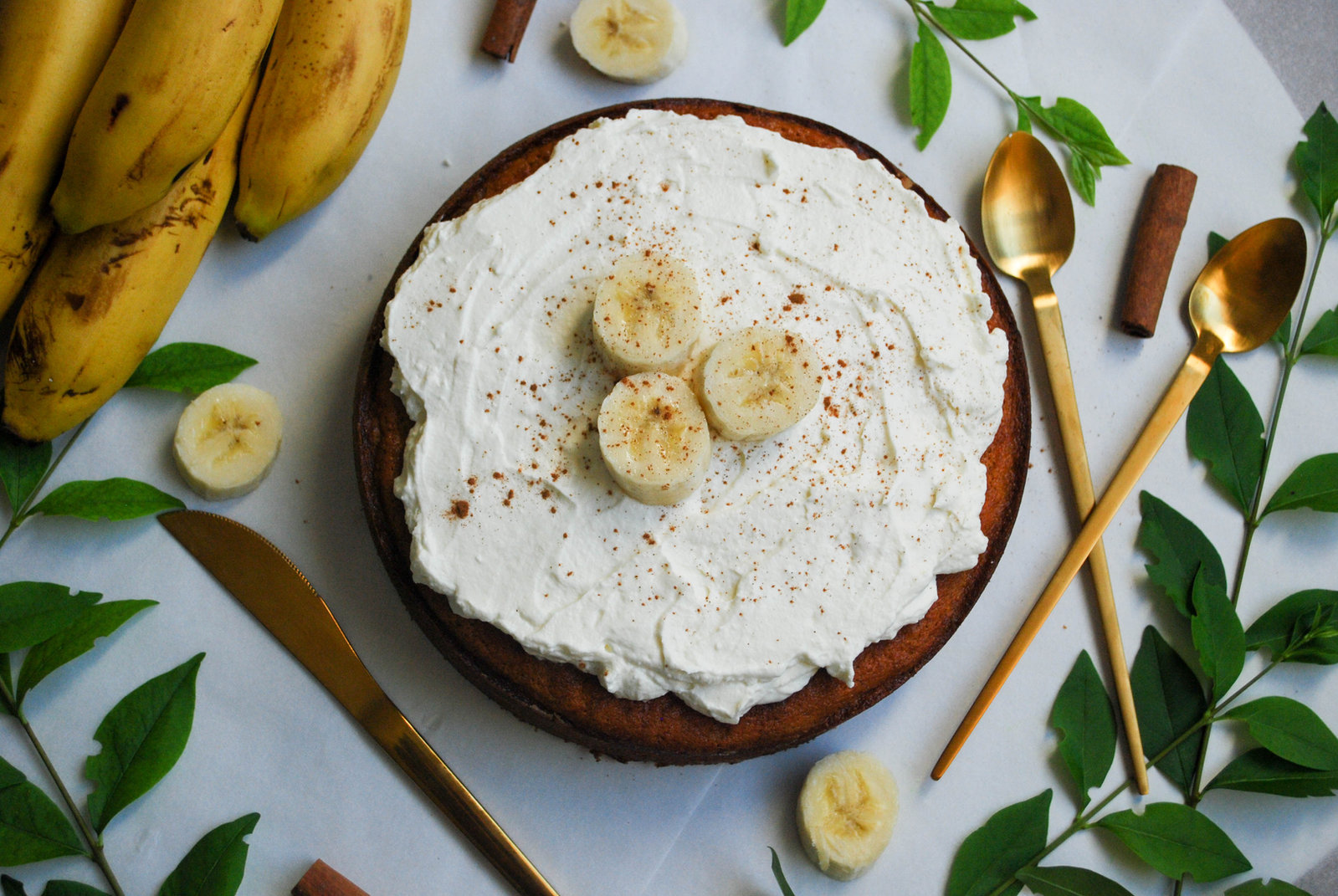 Gâteau moelleux à la banane
