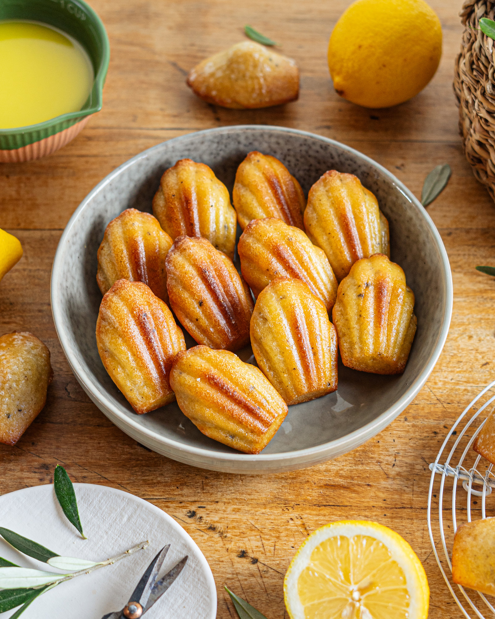 Les madeleines citron huile d'olive du Ritz !