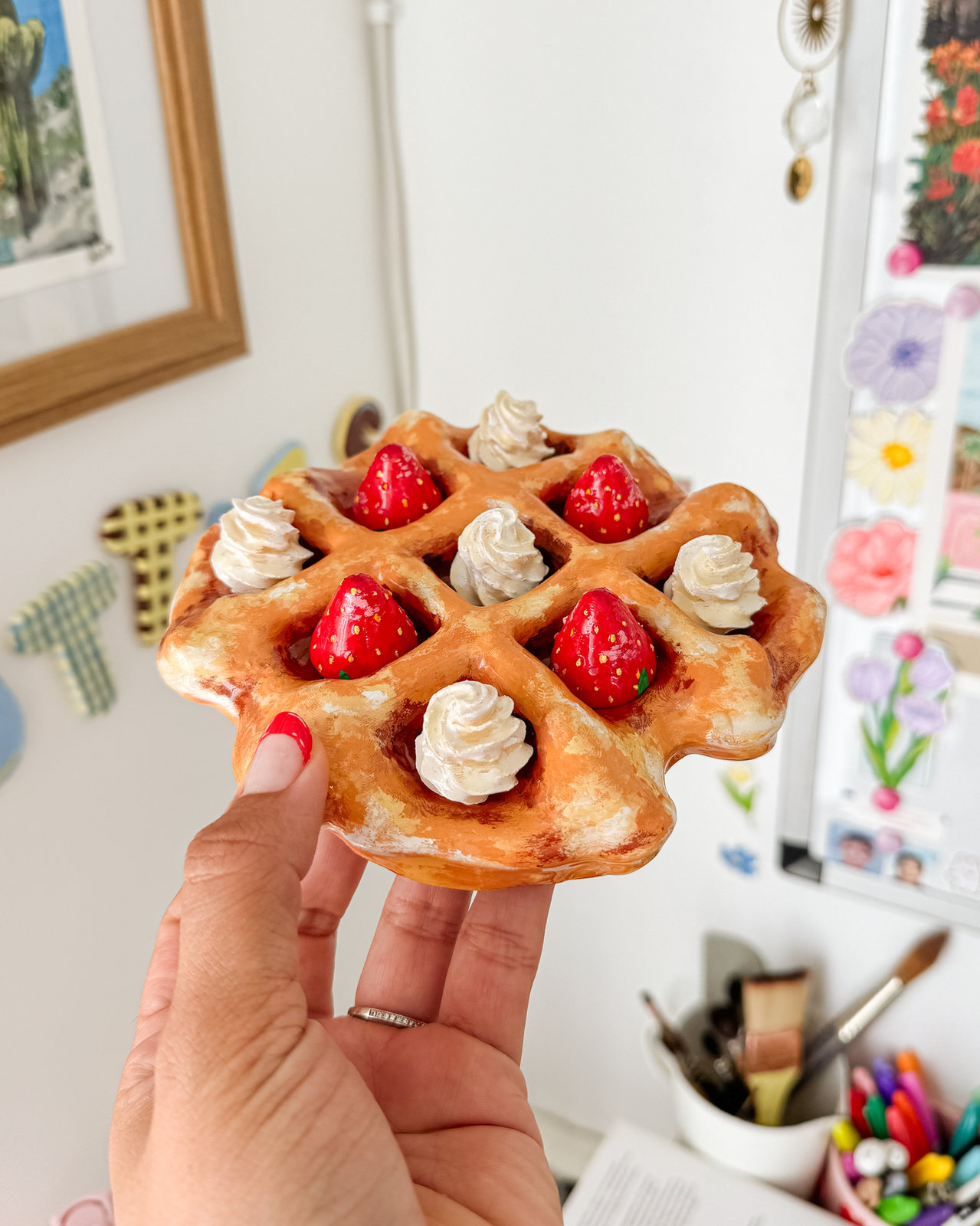 Ma Gaufre Fraise-Meringue à jouer 🍓🤍