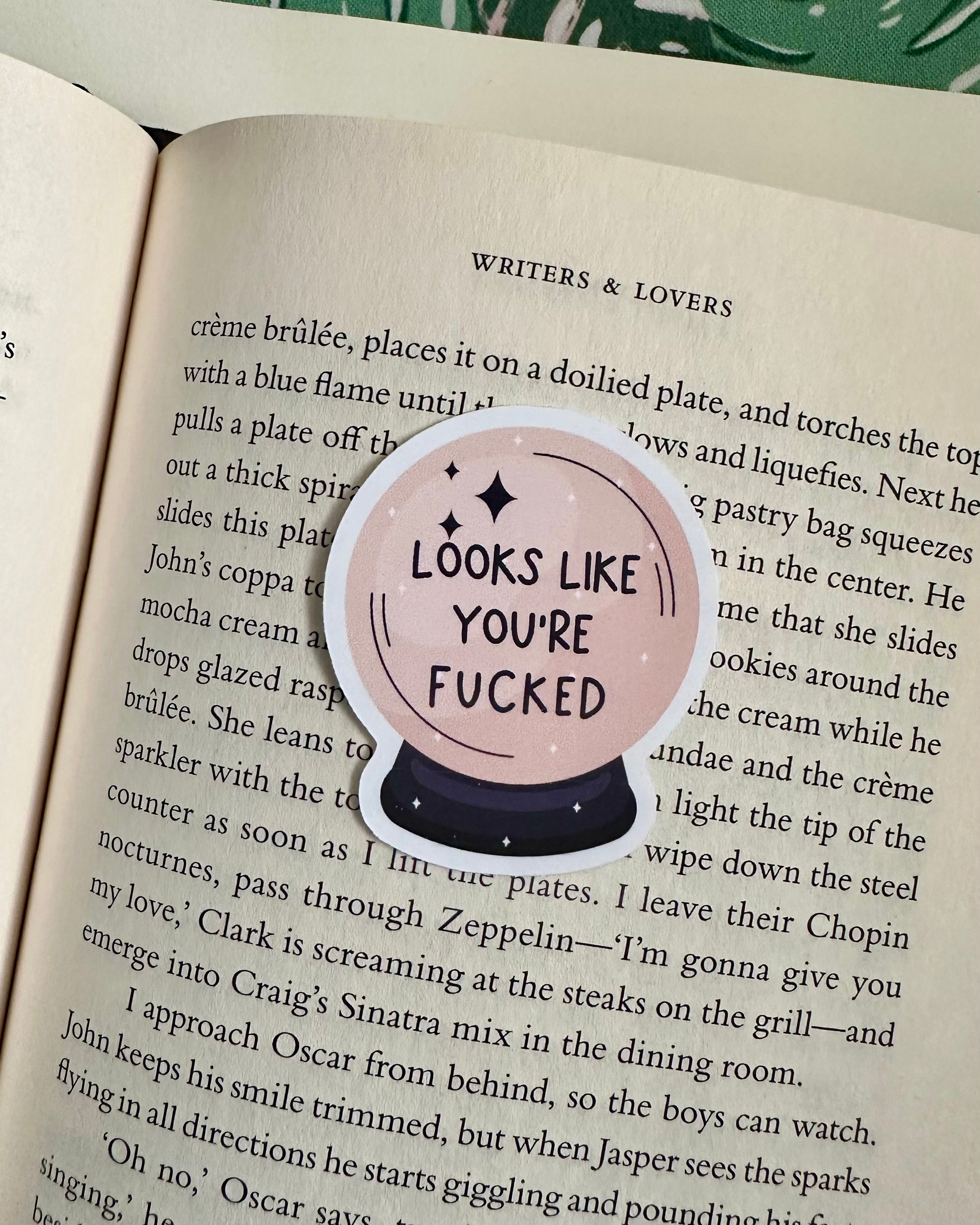 crystal ball sticker