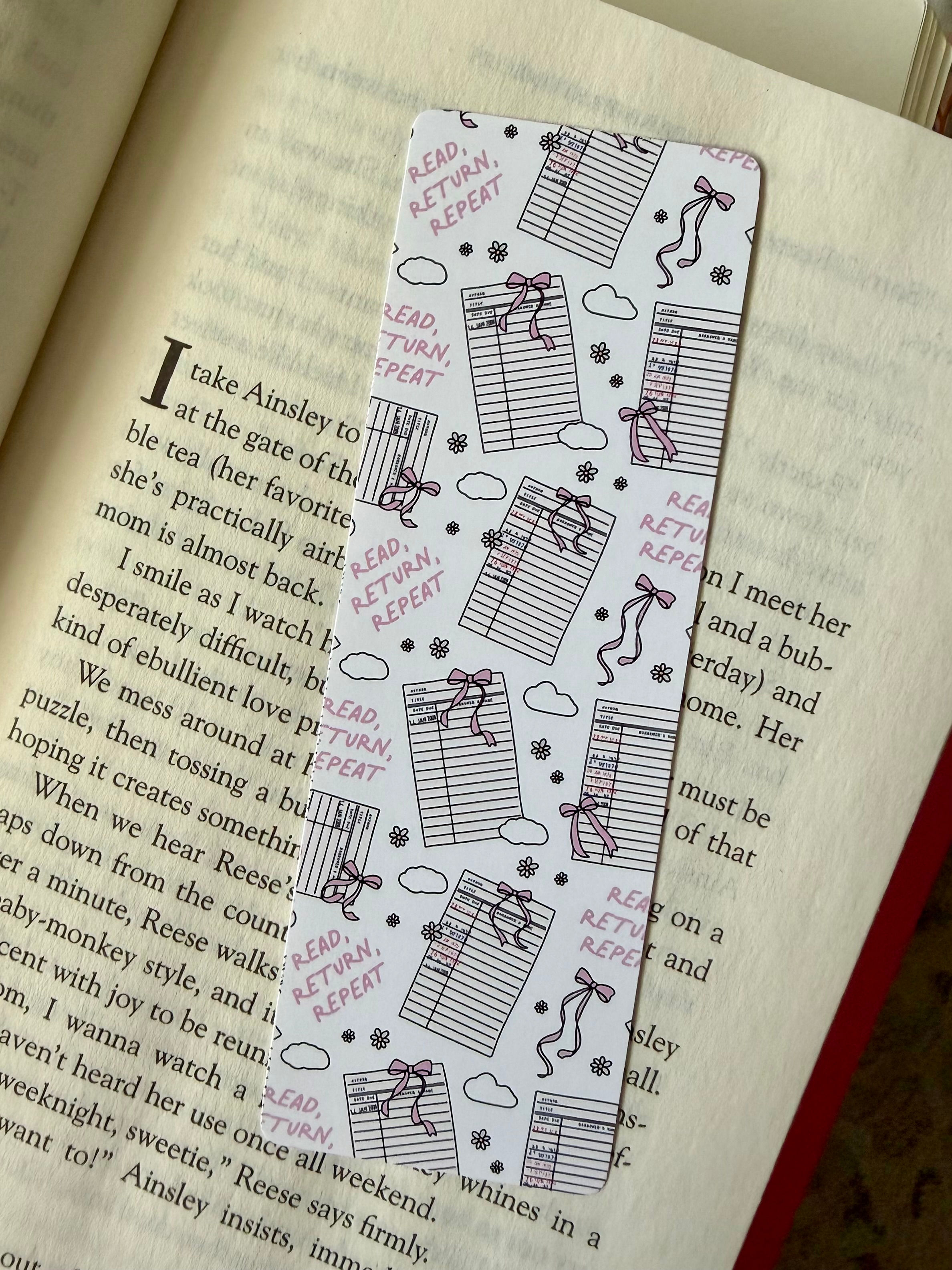 read, return, repeat bookmark