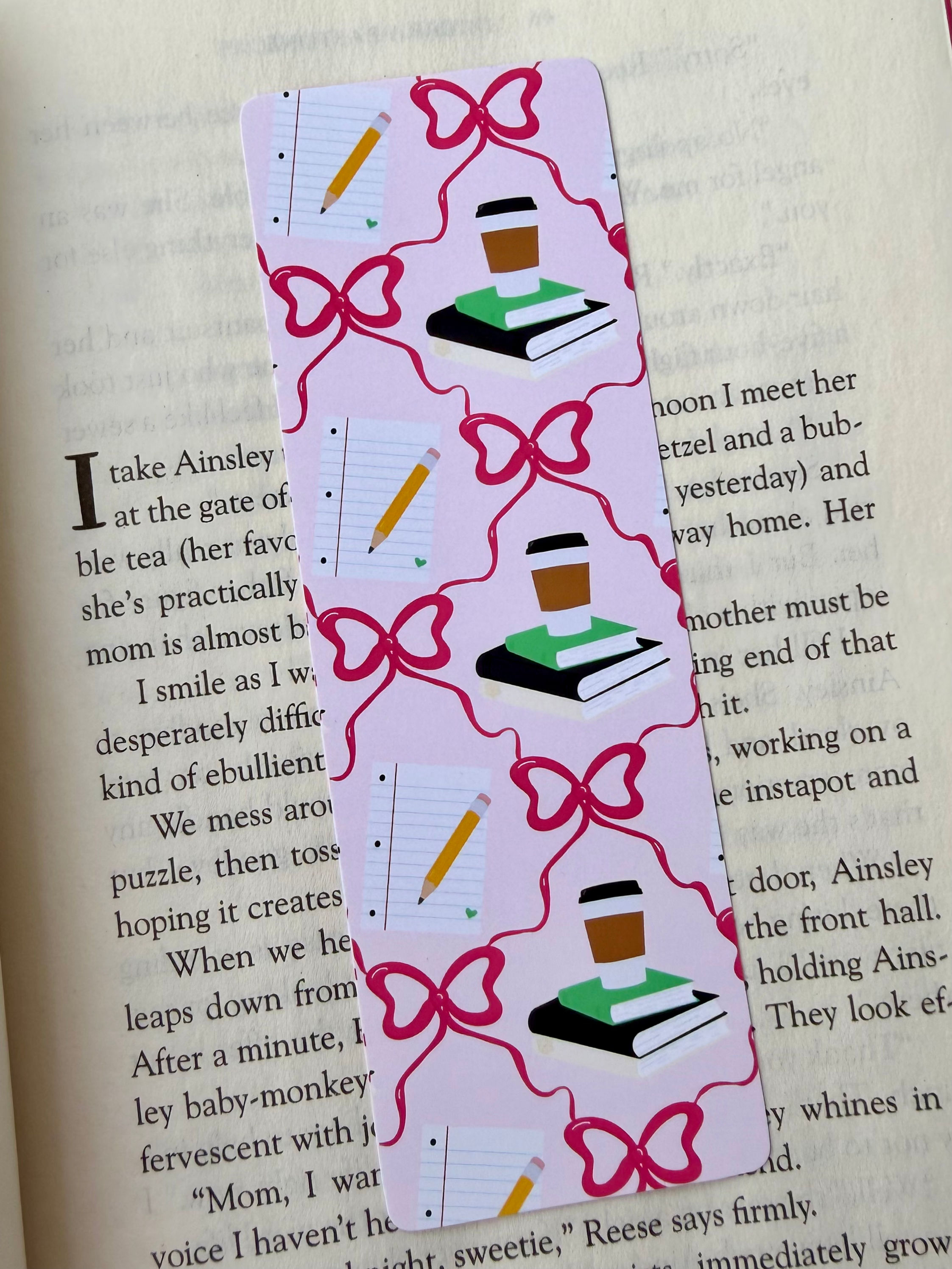preppy back to school bookmark