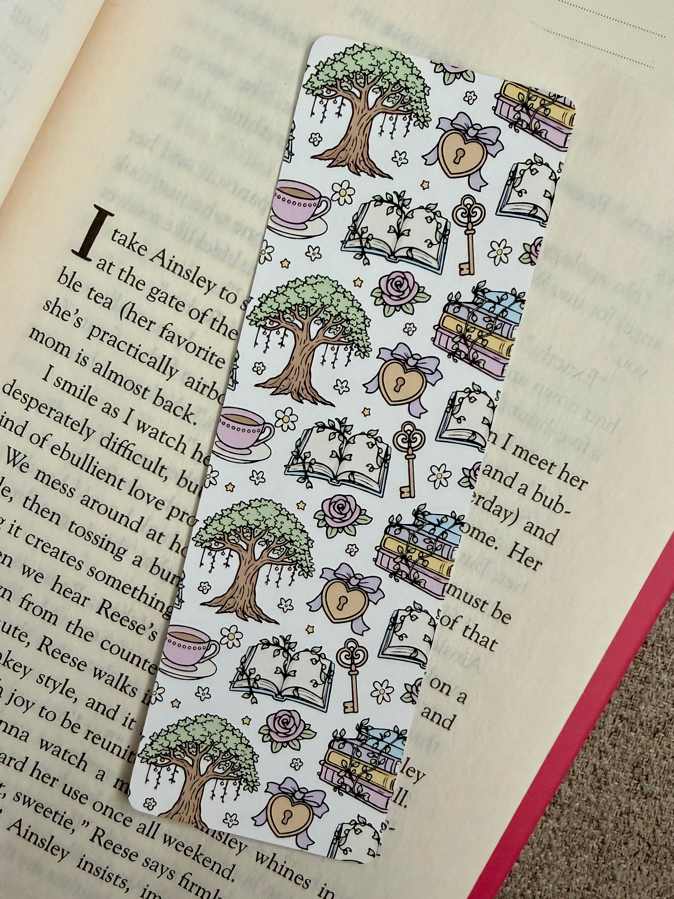 secret garden bookmark