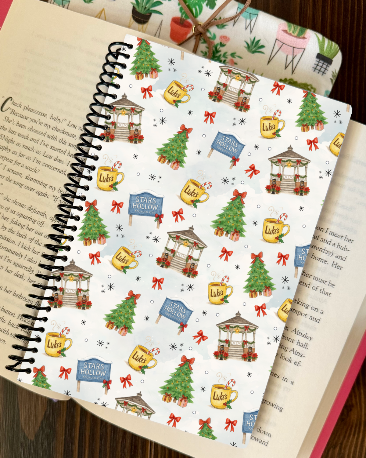 winter in stars hollow gilmore girls spiral notebook