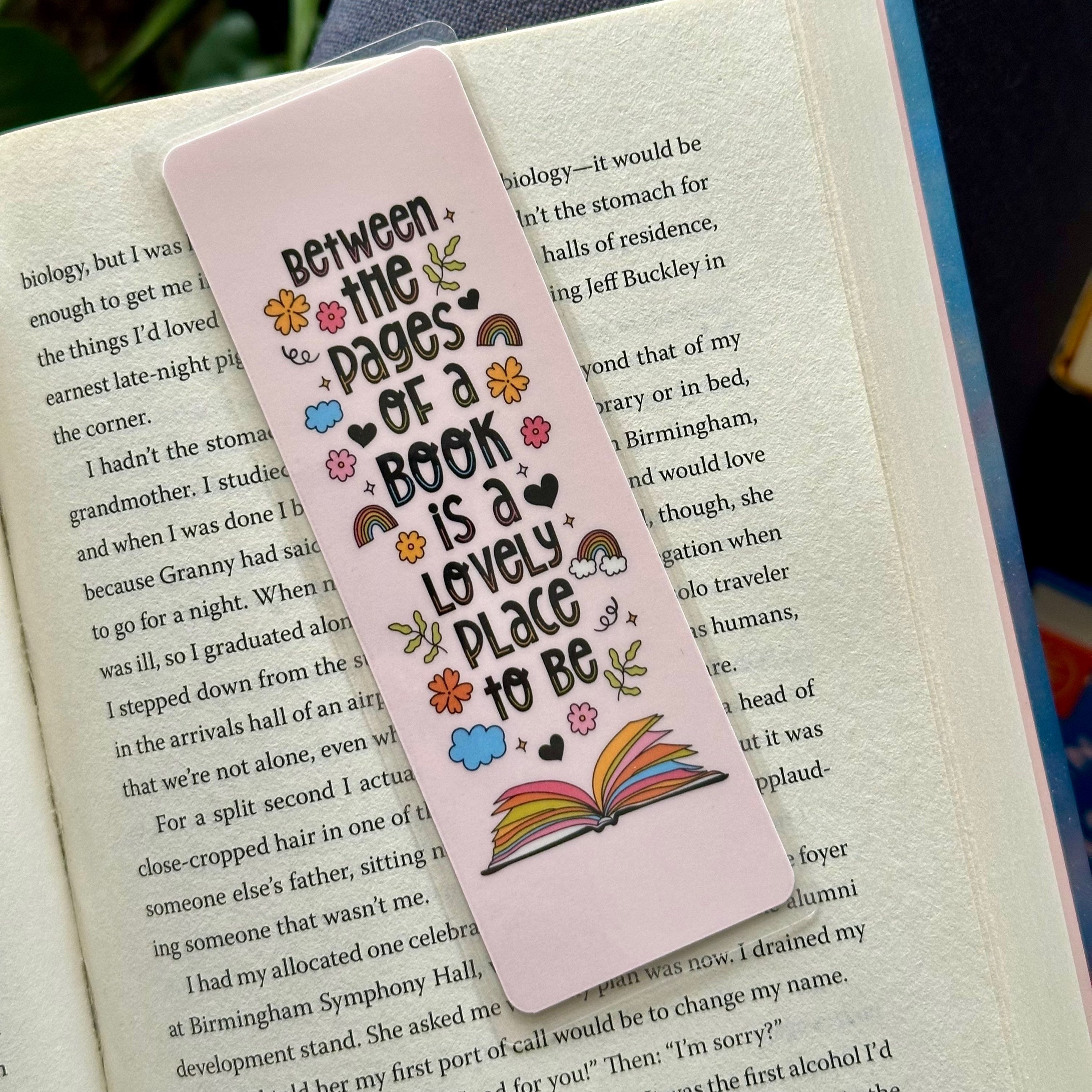between the pages bookmark