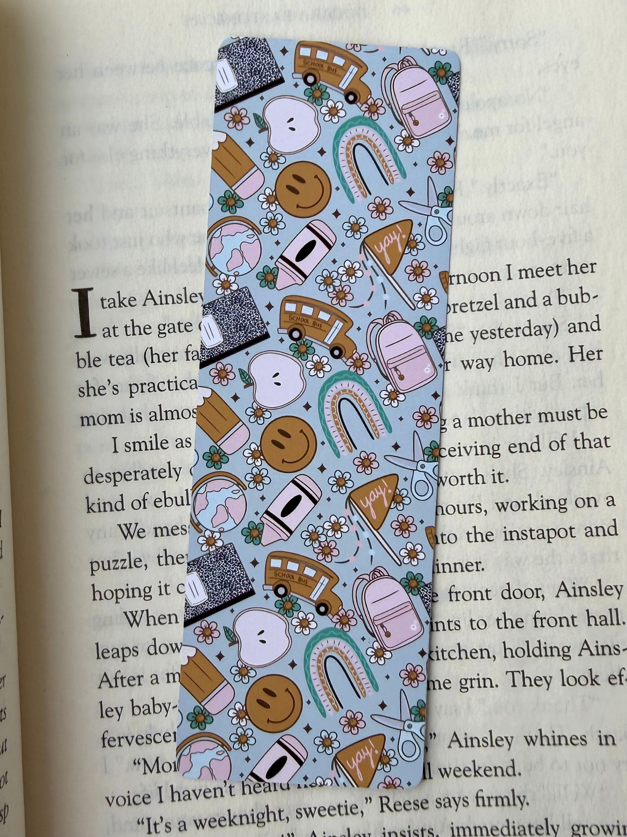 back to school icons bookmark