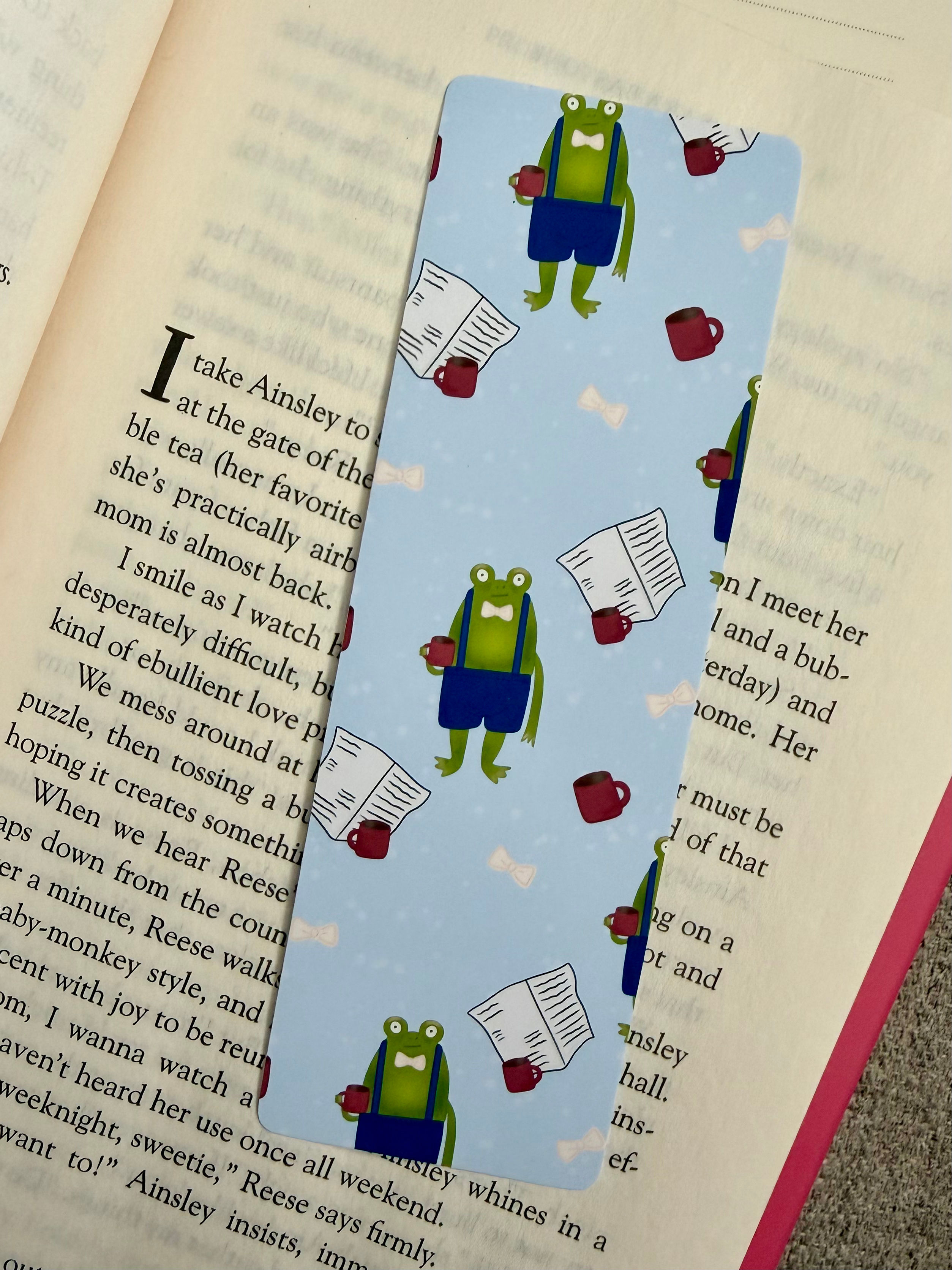 grandpa frog bookmark