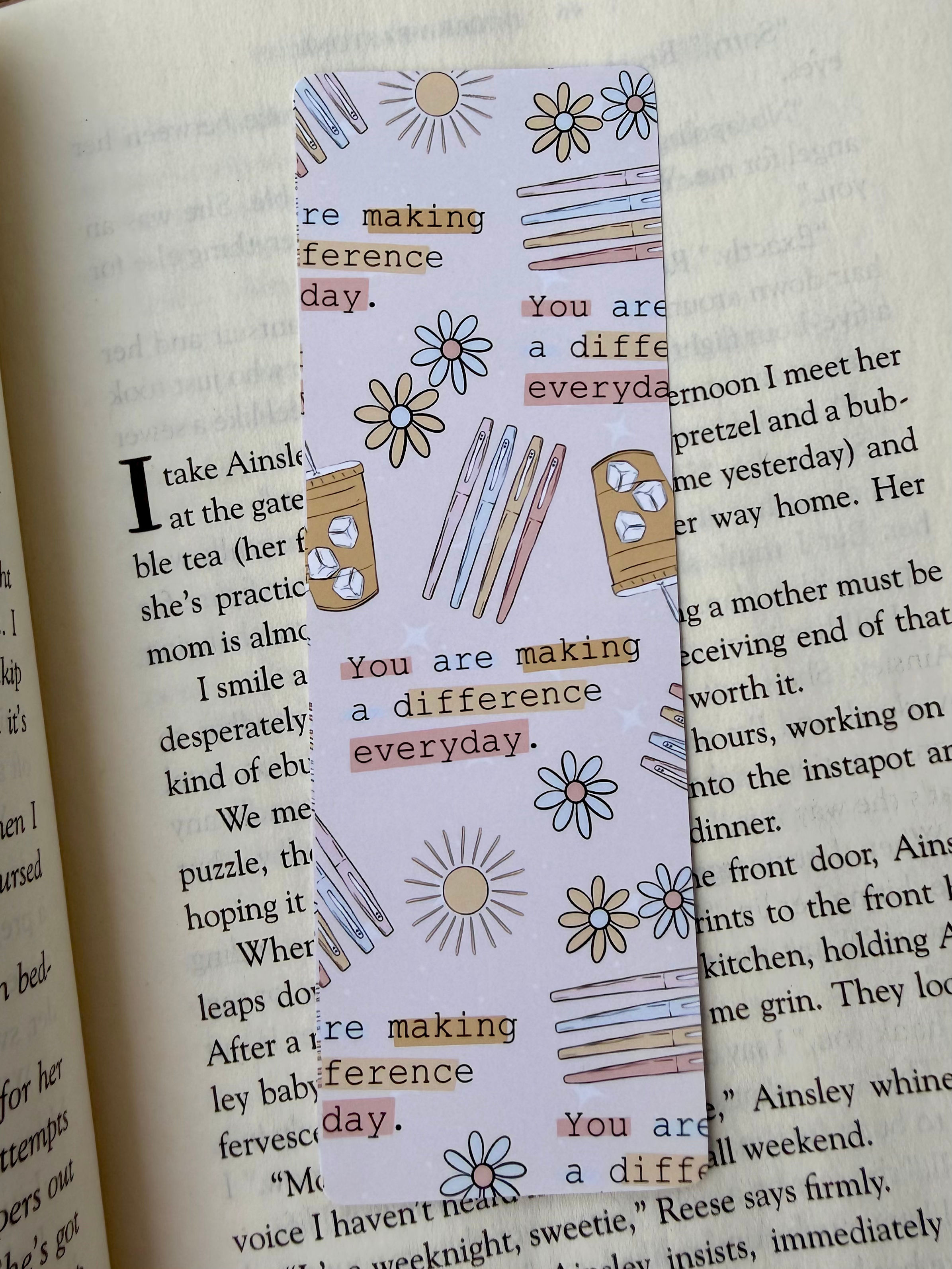 teacher making a difference bookmark
