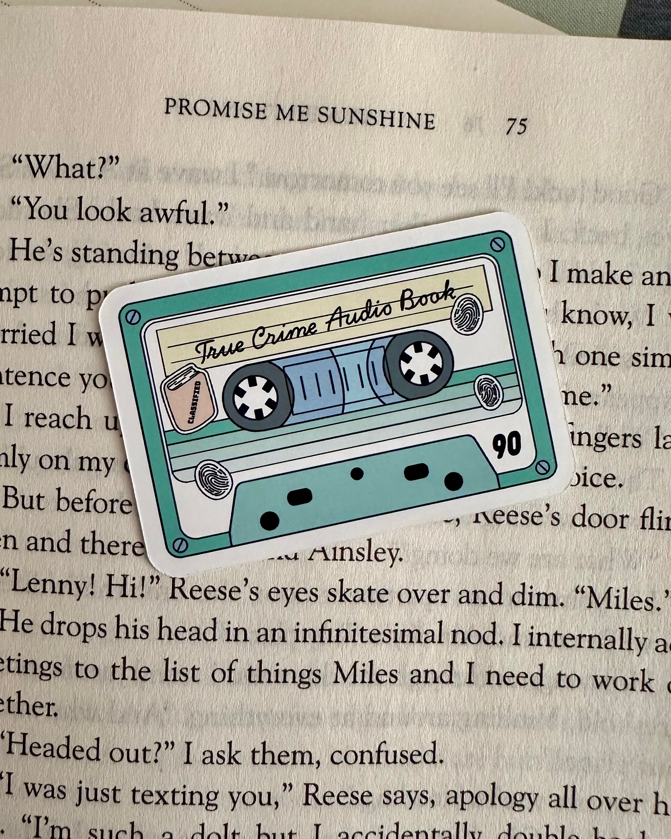 true crime audiobook sticker