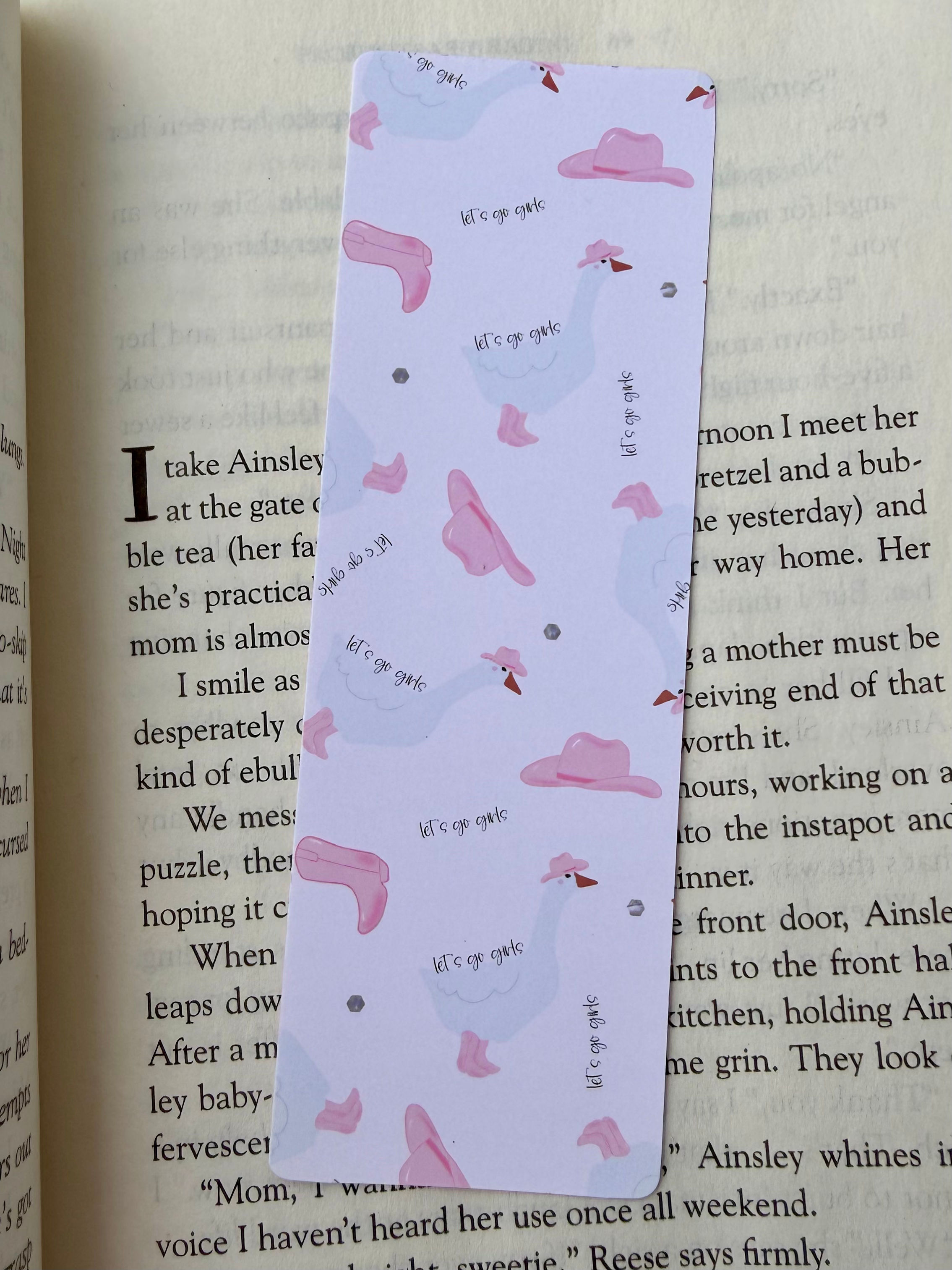 let's go girls bookmark