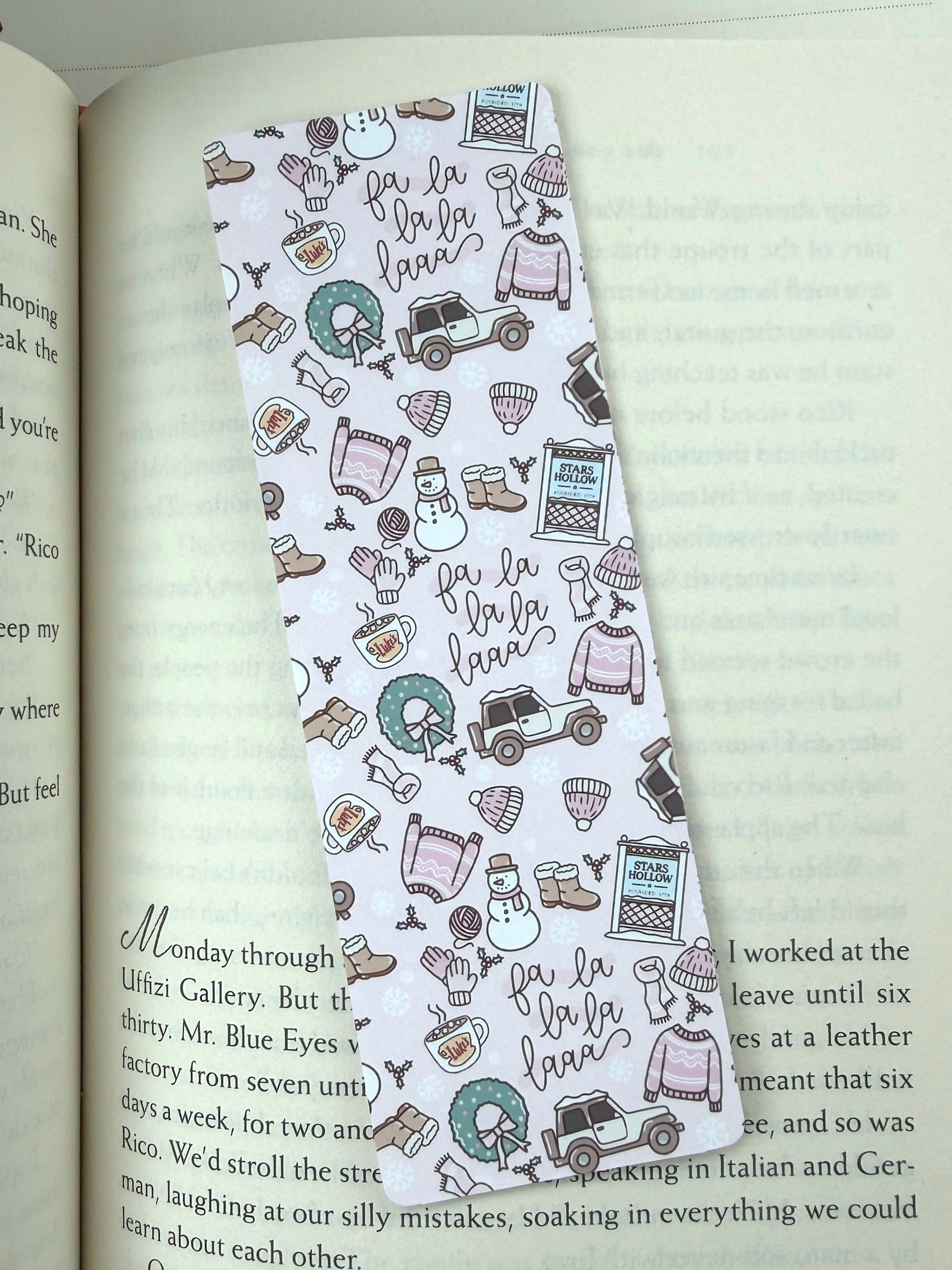 fa la la la gilmore girls bookmark