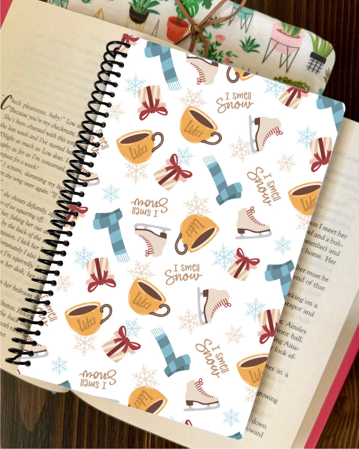 winter gilmore girls spiral notebook