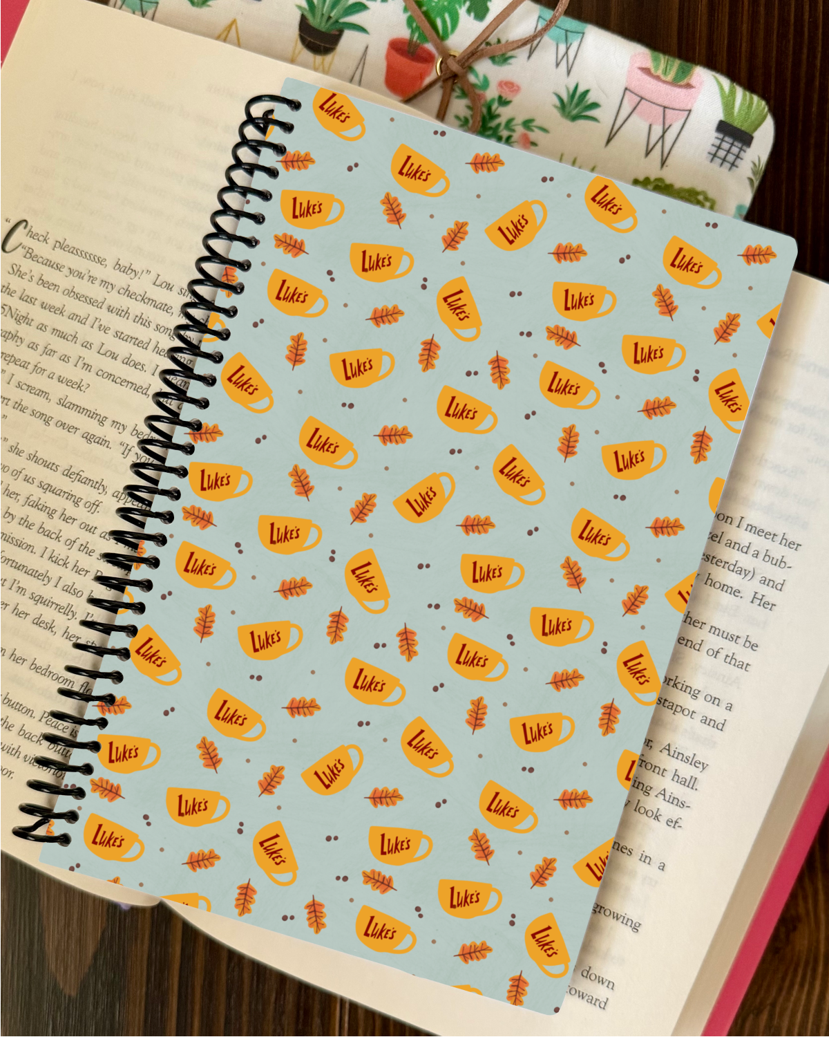 Luke's in fall gilmore girls spiral notebook
