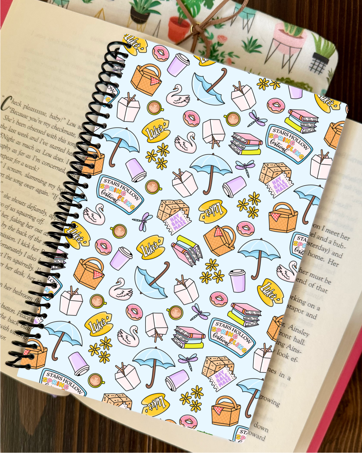 spring festival gilmore girls spiral notebook