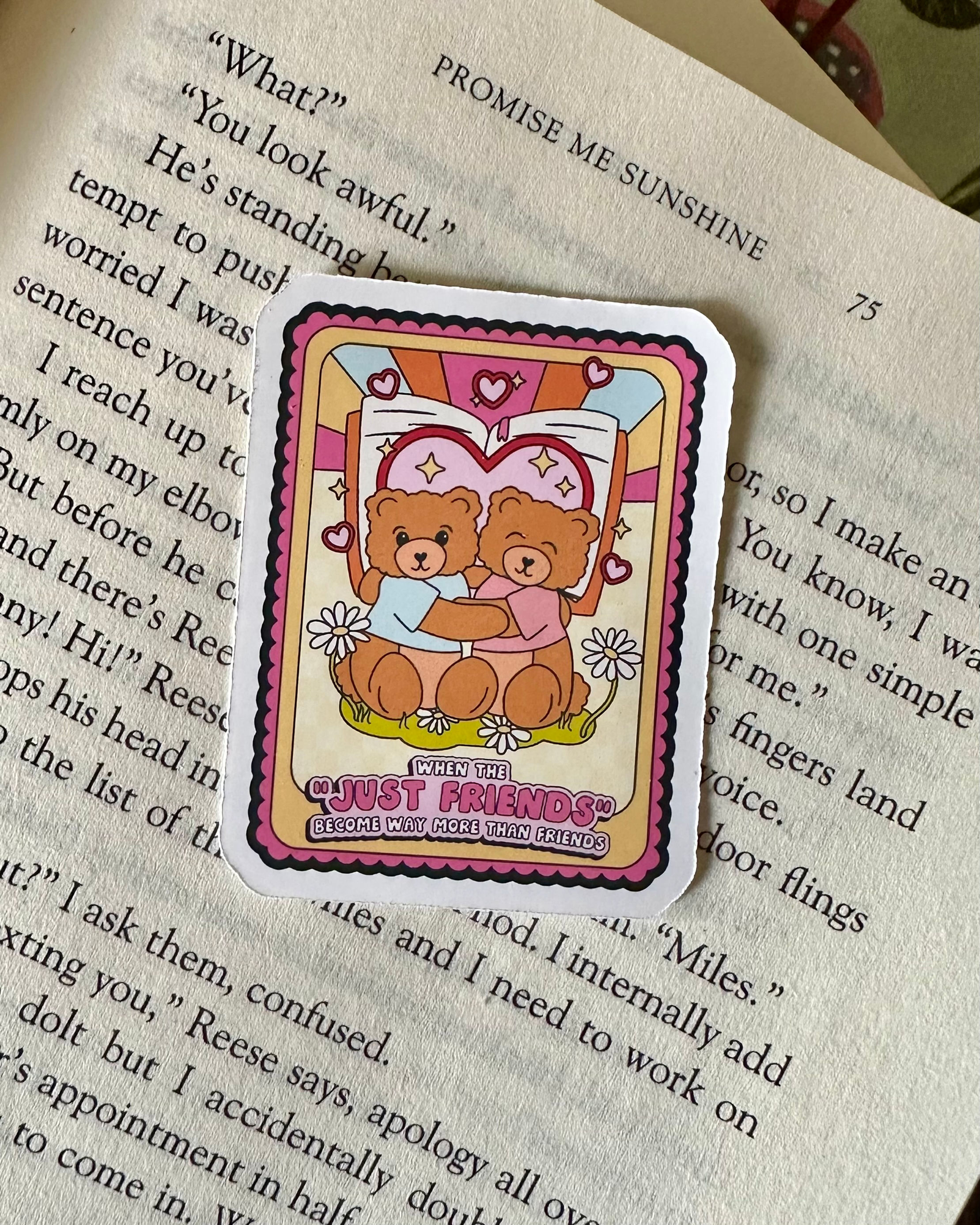 just friends sticker