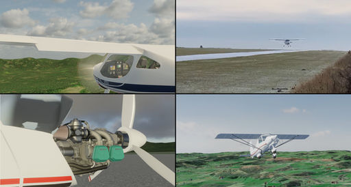 A selection of images from the learn to fly NPPL video series