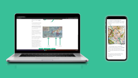 PPL Online Ground School on a laptop and a mobile device.