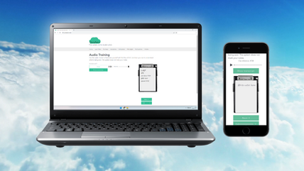 A laptop and mobile device displaying Pilot Radio Training