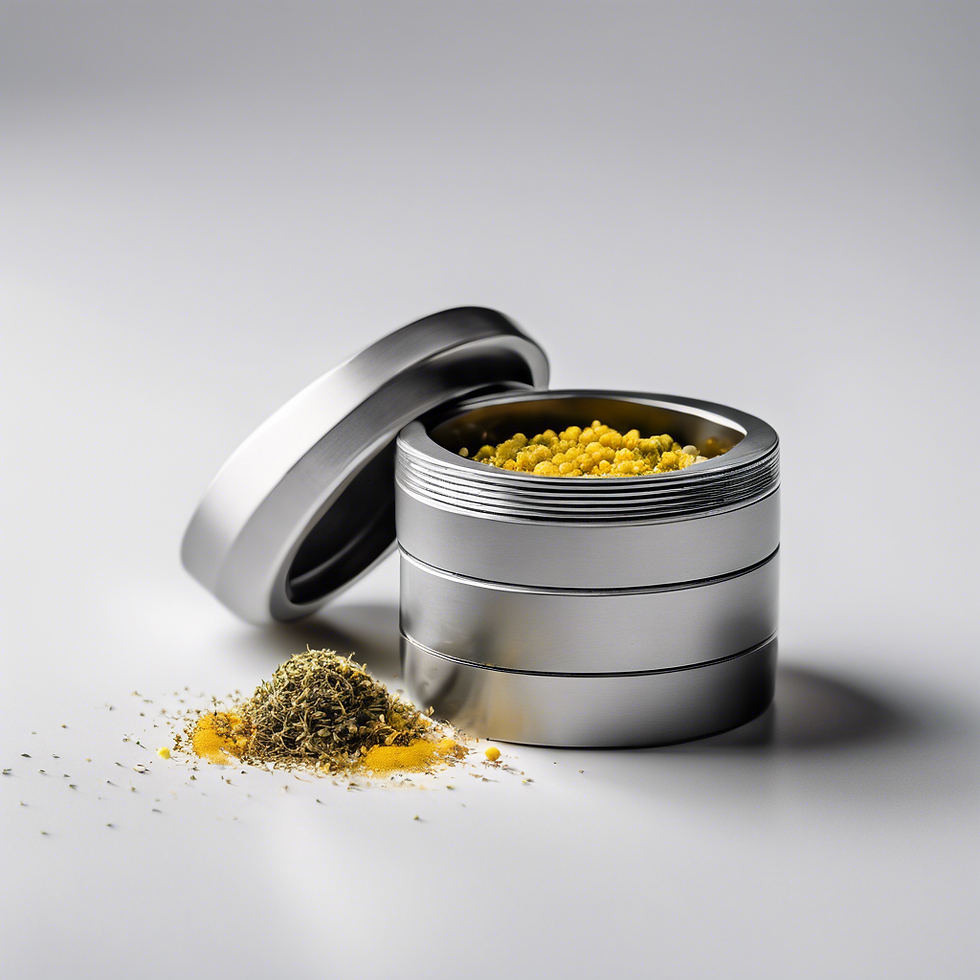 Herb Grinder with Pollen Catcher