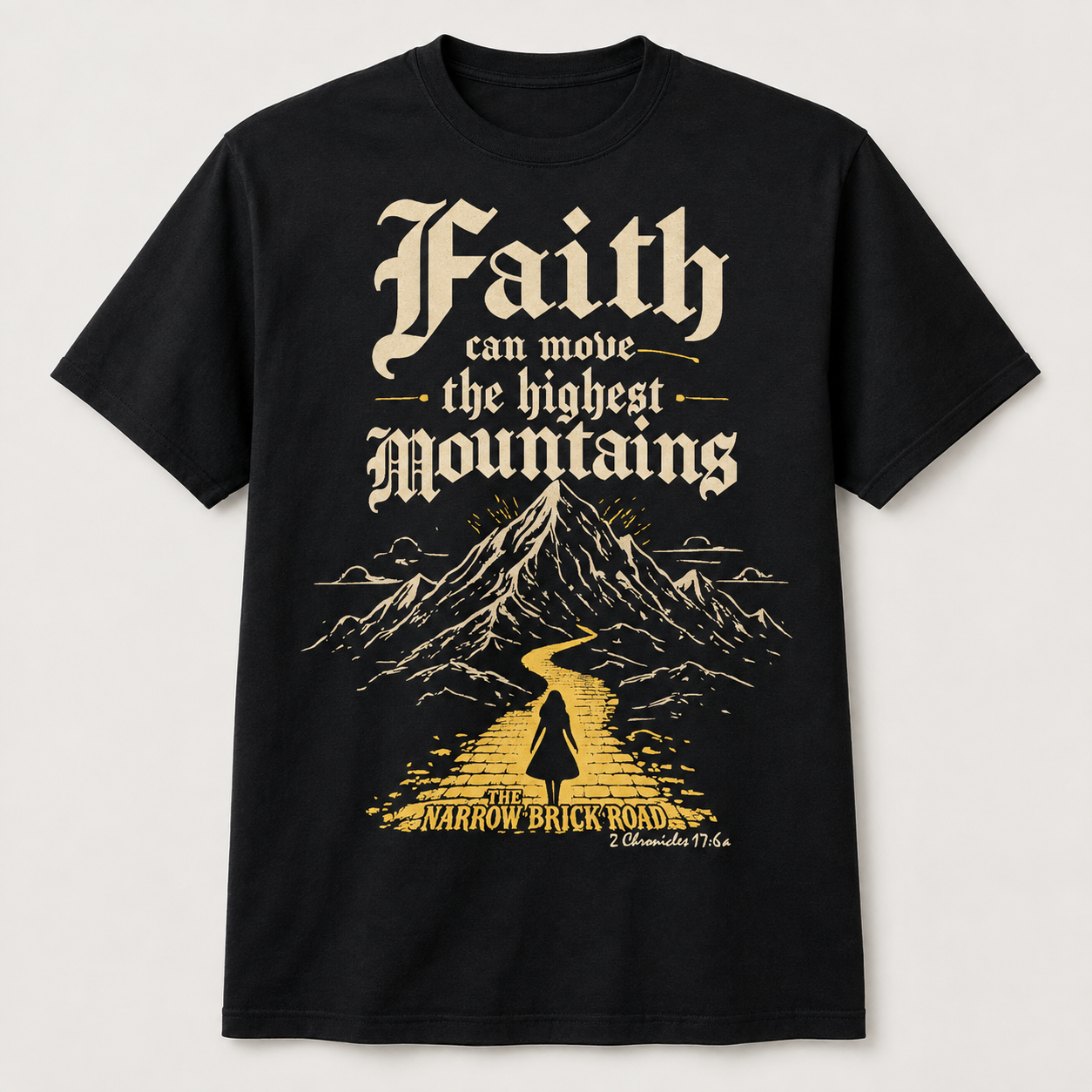 Black T-Shirt Narrow Brick Road