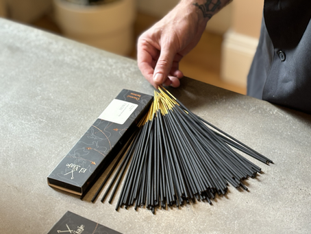 Hand-dipped charocal incense sticks by El Viaje Scents