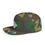 Thumbnail: Camo Flat Bill Snapback Cap — White Mono's Logo