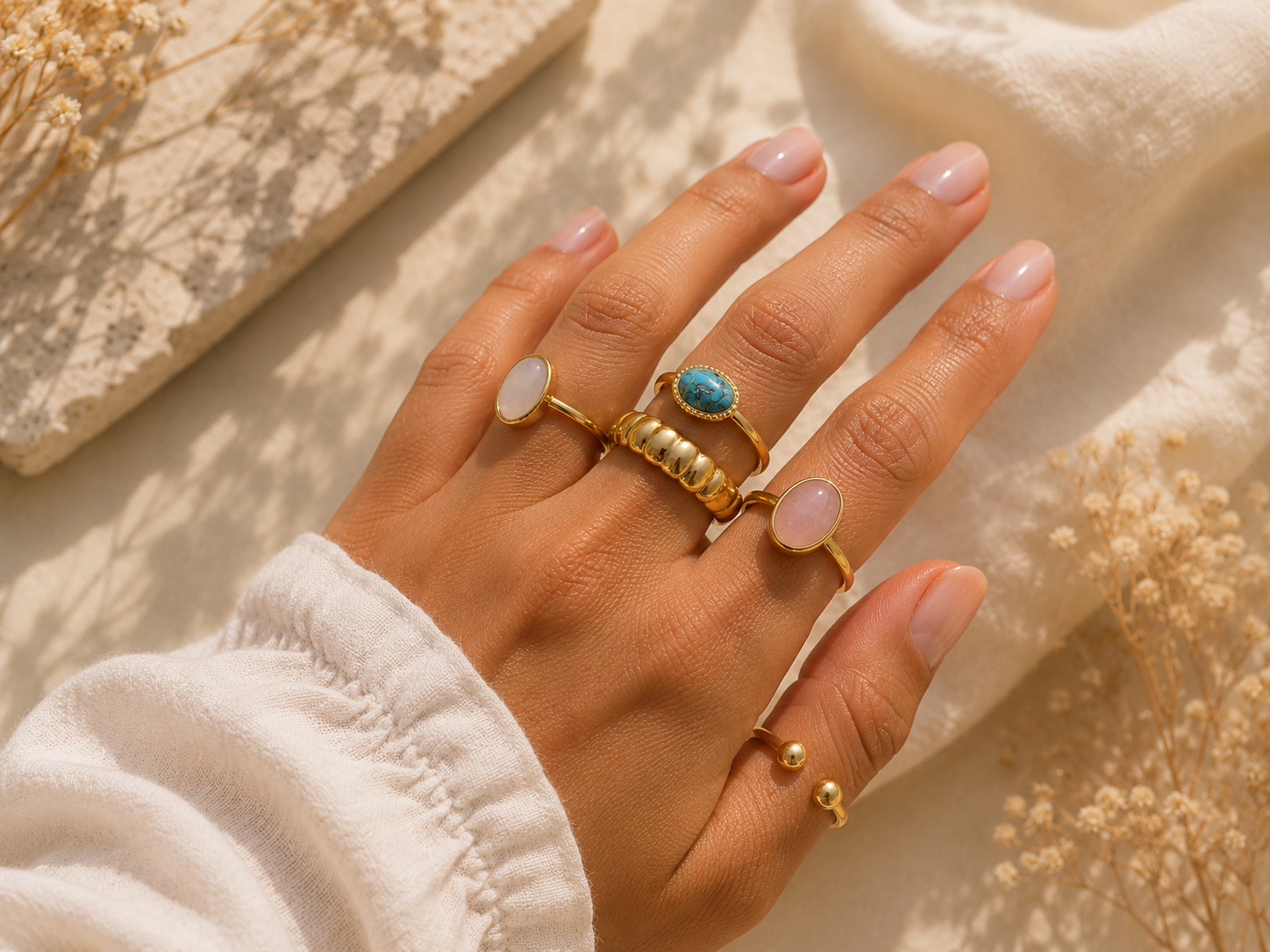 Bague à personnaliser - dorée et argentée