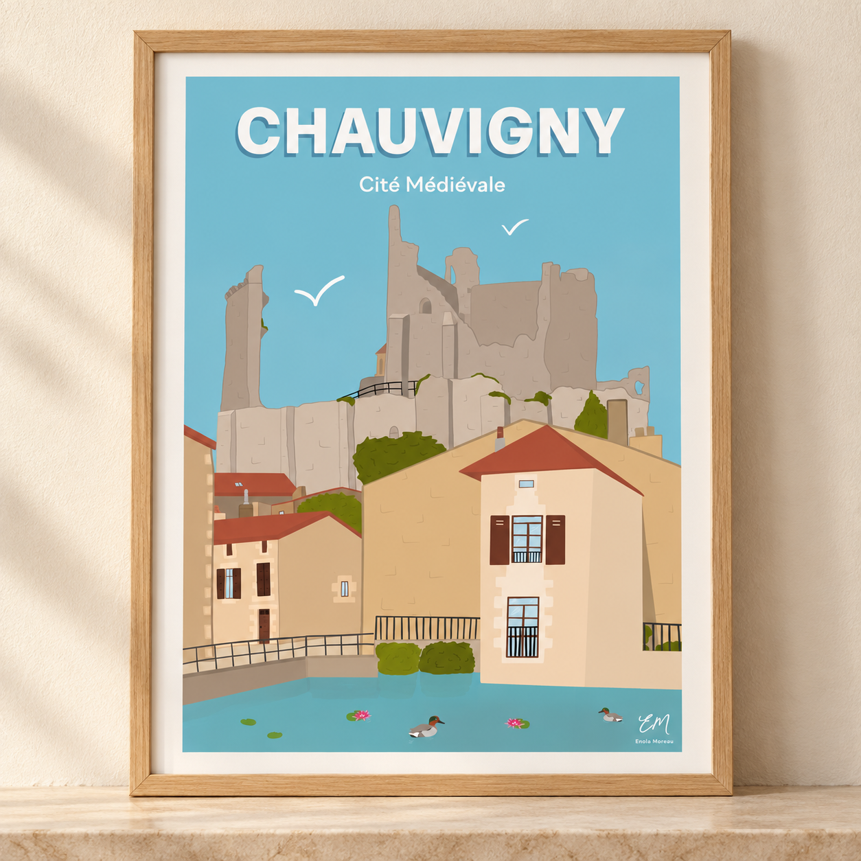 Affiche Chauvigny jardin public