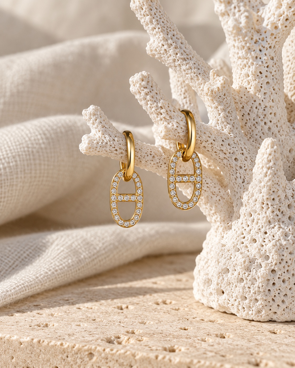 boucles d'oreilles strass femme Enola