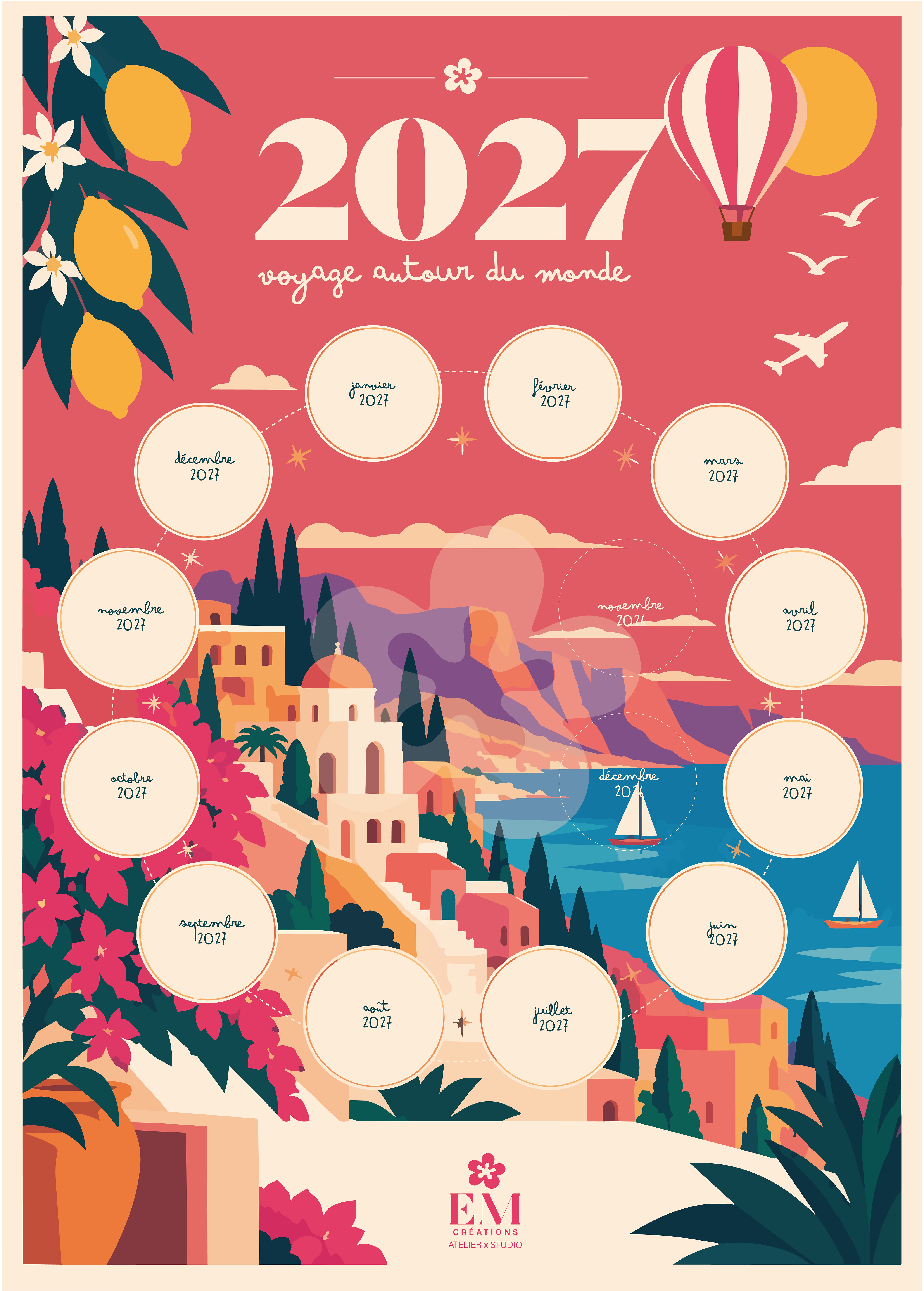Poster collector – Voyage autour du monde 2027