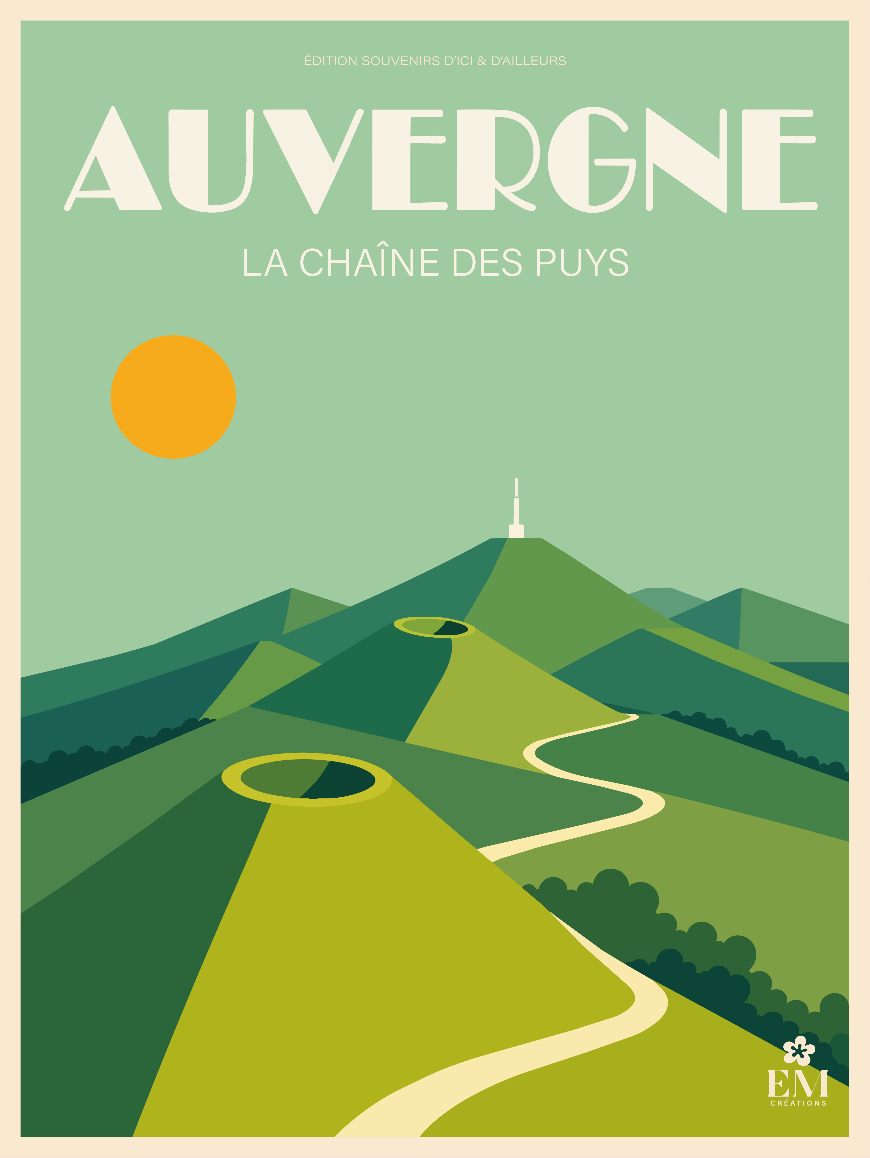 Carte postale Auvergne