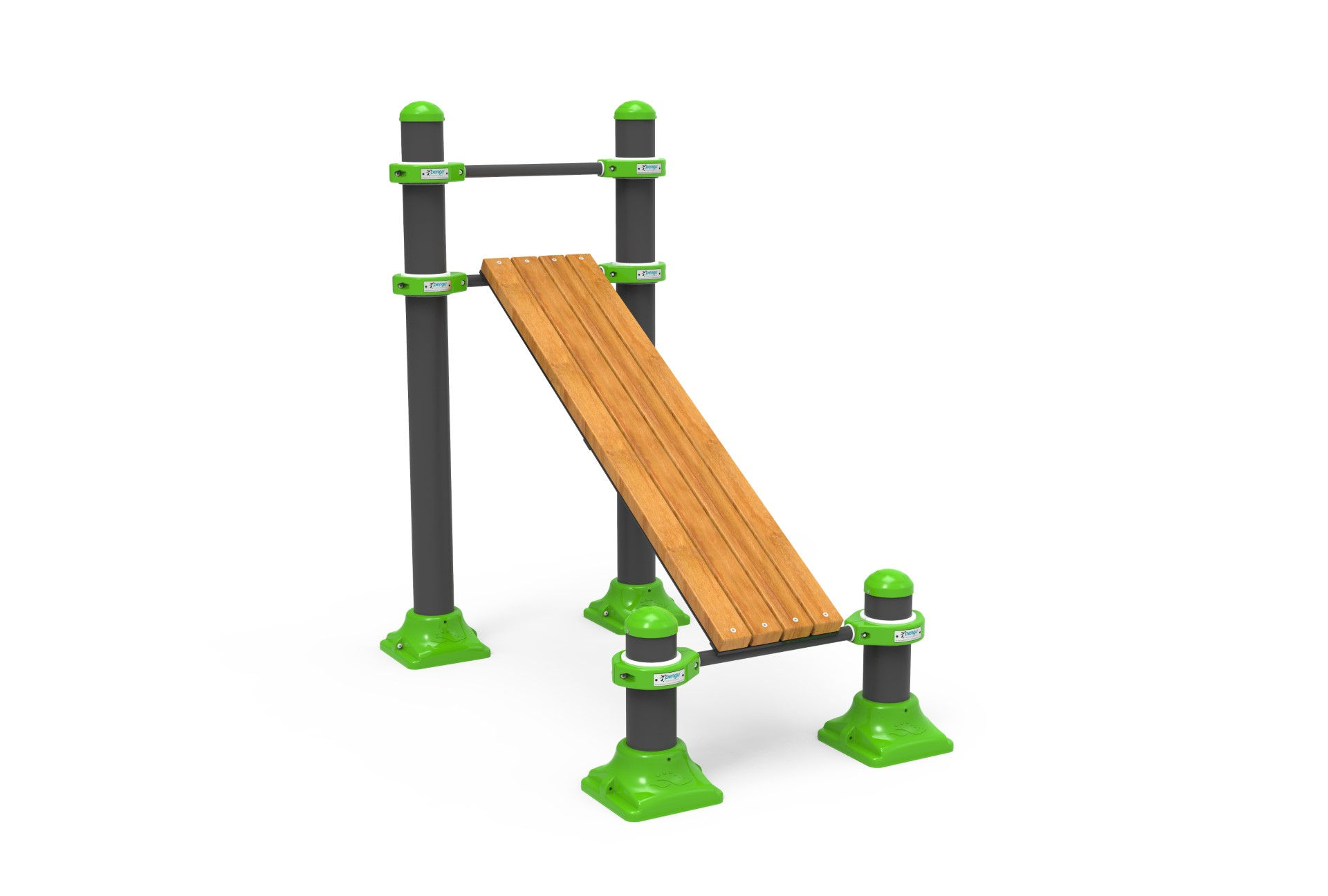 Panca inclinata outdoor per addominali: attrezzo fitness da esterno