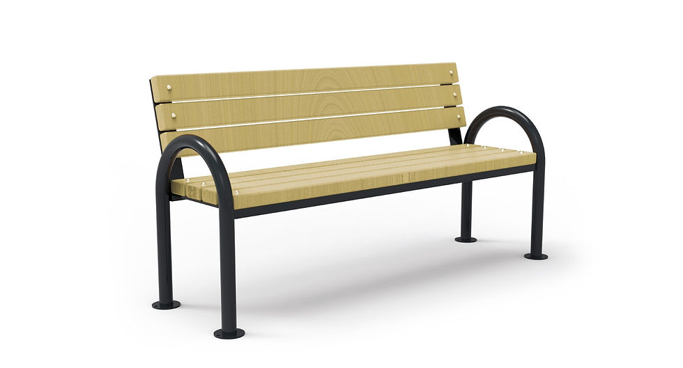 Panchina da arredo urbano: seduta pubblica resistente e versatile