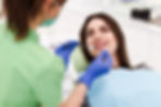 Dentist treating a patient