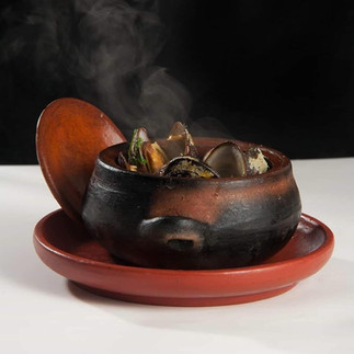 Sopa de choros en La Paila Marina