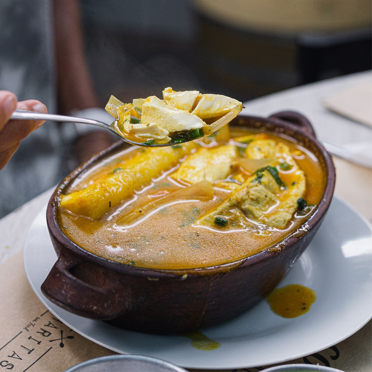Sopa de chupe en El Mar en Cucharitas