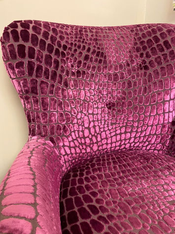 Polster Sessel mit Designers Guild Stoff