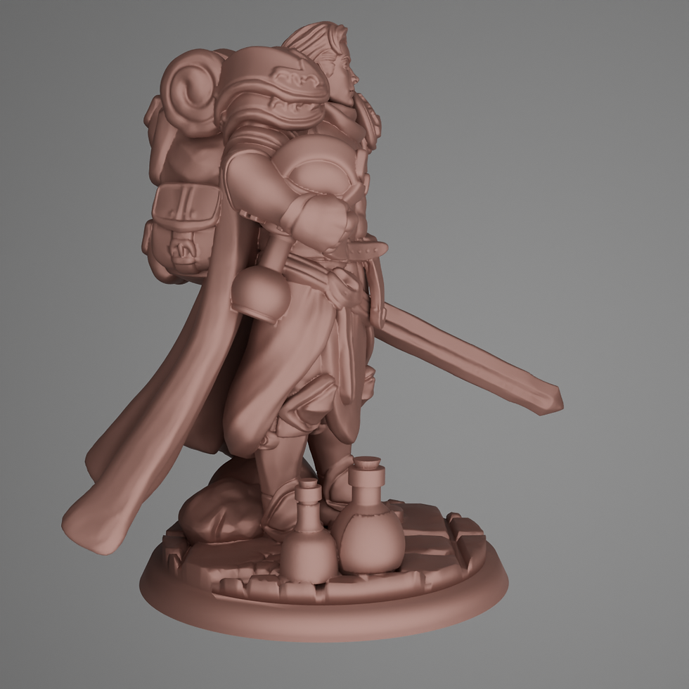 Miniatura: Male Human Paladin