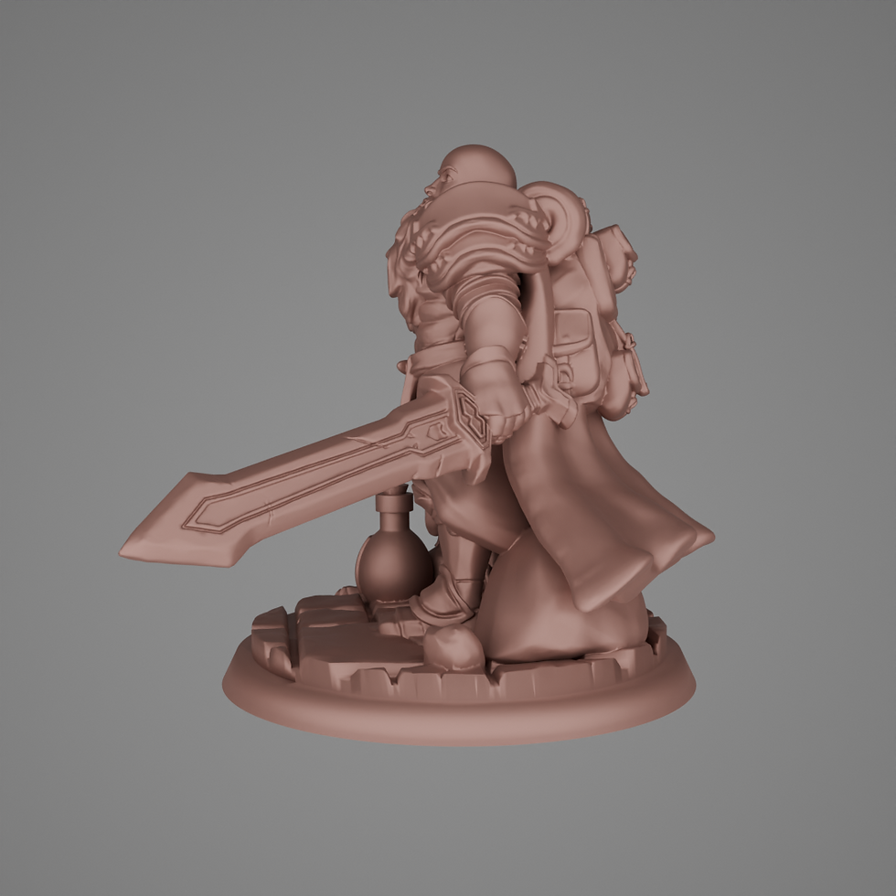 Miniatura: Male Dwarf Paladin