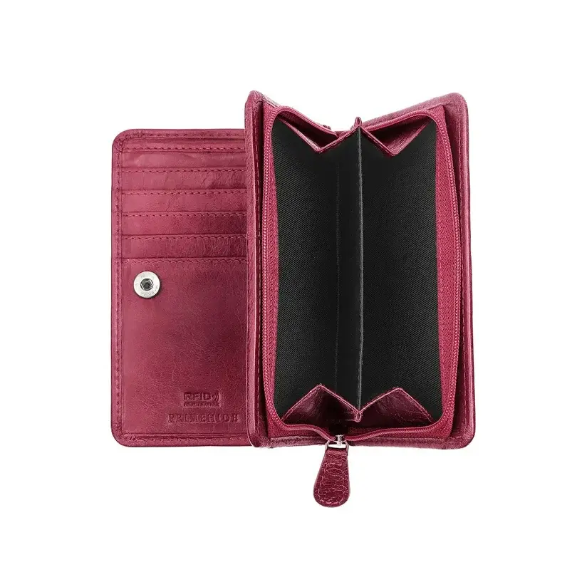 Thumbnail: Italian leather purse - Maroon